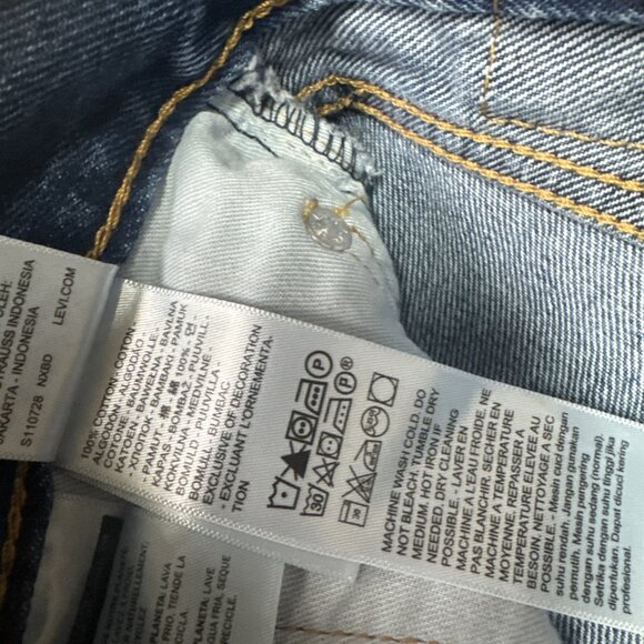 Levi’s 505 Jeans Blue Pockets Men’s Size 30x30 NWT - Picture 11 of 13